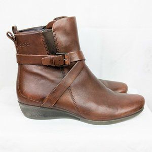 Ecco Brown Leather Ankle Boot EU size 39